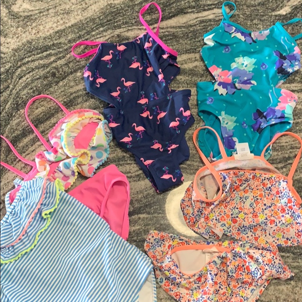 5 girls swim suits